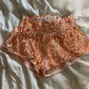 FREE PEOPLE sequined shorts